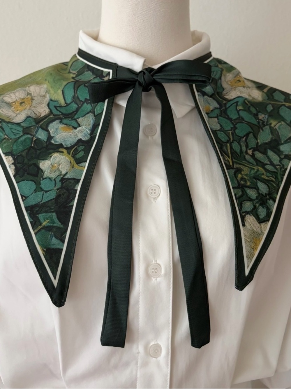 Van Gogh Inspired Floral Detachable Statement Collar